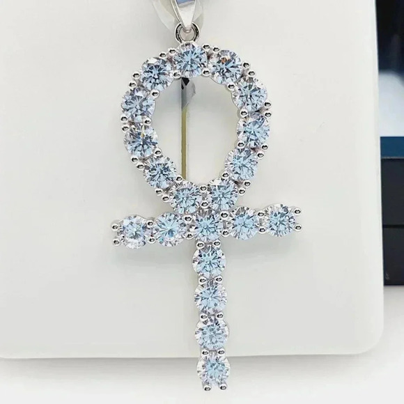 "925 Sterling Silver Cubic Zirconia Pendant, UU1P6A6002 - Picture 5 of 10